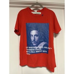Main Label, Off-White c/o Virgil‎ Abloh Bernini Tshirt, Red, Size Small